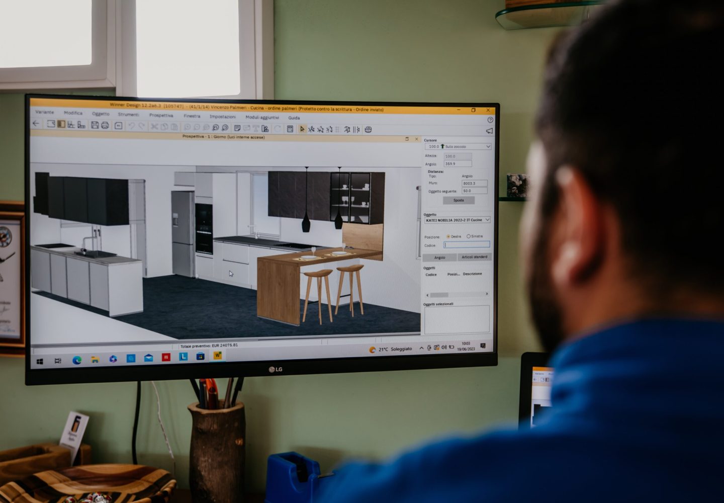 Realizzazione progetto cucina 3D-min